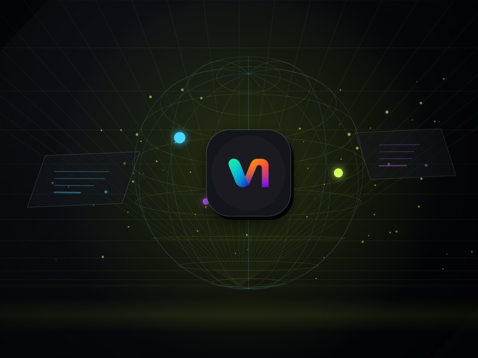 Vonneum symbol inside a dimensional AI and data network